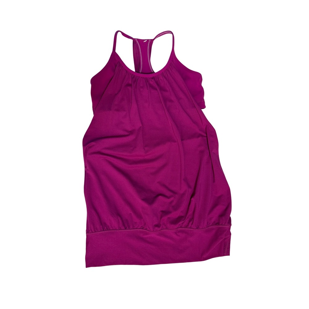 Lululemon No Limits Tank Top Flowy 2-in-1 Yoga Magenta Size 6